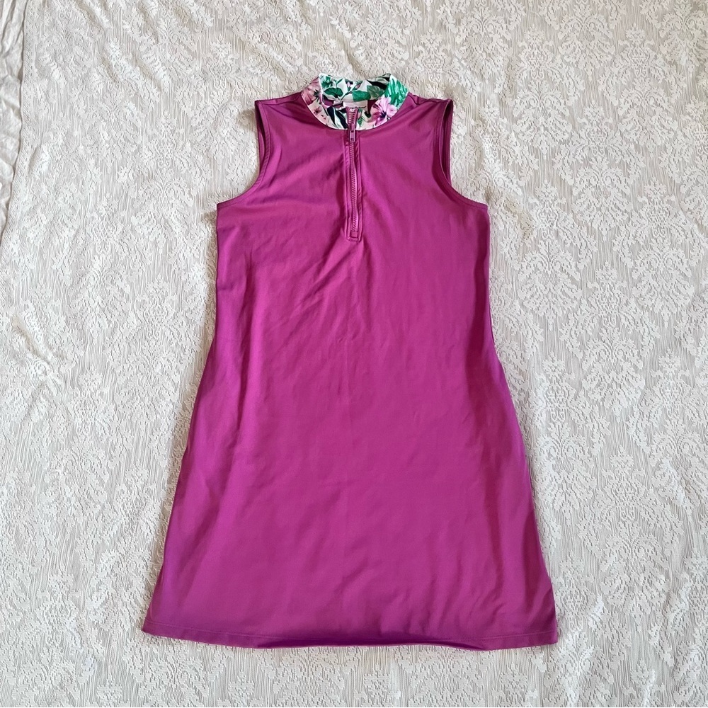 Tommy Bahama sleeveless quarter zip golf dress - Picture 1 of 9